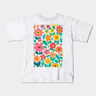 flowers-pattern Kids T-Shirt